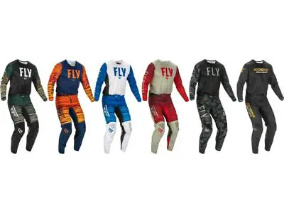 Fly Racing Kinetic Wave Jersey & Pant Combo Set MX Riding Gear Rockstar ATV 2022 • $99.46