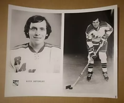 Vintage Media Photo New York Rangers Nick Beverley  8 X 10  • $5.08