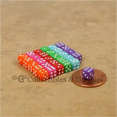 NEW 5mm Deluxe Rounded Edge 30 MINI Dice Set - 6 Colors RPG Game Tiny D6 (B) • $7.49