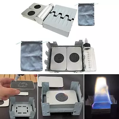 Alcohol Camping Stoves Set Alcohol Heater For Backpacking BBQ Mountaineering • $31.01