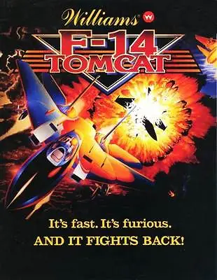 F-14 Tomcat Pinball - CPU Rom Set L-1 [U26 U27] [Williams] EPROM • $35.99