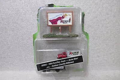 New N Scale Mini Metals 2 1954 Ford Box Trucks Acme Beer & Outdoor Billboard • $6.50