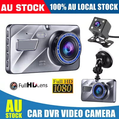 1080P Car Dash Camera Dual Front Rear Video DVR Recorder Night Vision G Sensor • $30.45