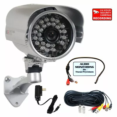 Security Camera W/ SONY Effio CCD 700TVL 3.6mm Wide Angle & Audio Microphone Wwc • $193.90