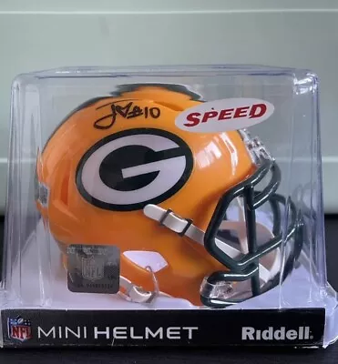 Jordan Love Autographed Signed Green Bay Packers Mini Helmet Beckett • $76