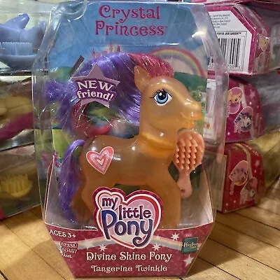 My Little Pony  2006 G3 Crystal Princess Divine Shine Tangerine Twinkle NIB RARE • $21.95