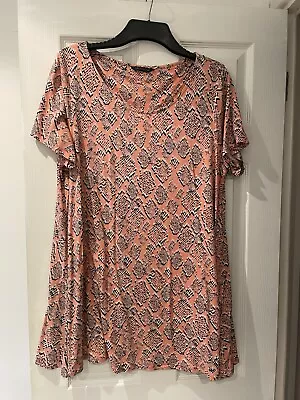 £0.99 • Buy M&S Collection Ladies Coral Longline Tunic Blouse Top Size 22