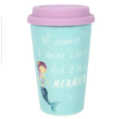 £9 • Buy Mermaid Ceramic Thermal Travel Mug
