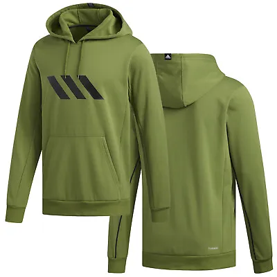 Mens Adidas Hoodie SPT Basketball Hoodie ClimaWarm Tech Olive Green NEW • $43.96