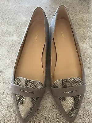 Nine West Grey Suede And Skin Trim Shoes Size 42 • $20
