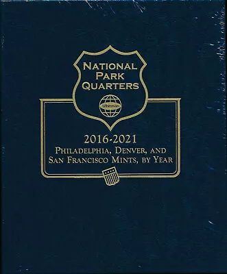 Whitman Classic Album 3059 National Park Quarter 2016-2021 PD&S Mints  Book  25c • $26.59