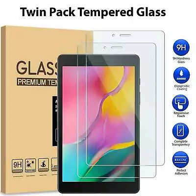 2x Tempered Glass Screen Protector For Samsung Galaxy Tab A 8.0 2019 T290 / T295 • £4.98