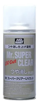 Mr. Hobby B523 Mr. Super Clear UV Cut Flat Top Coat Spray Paint 170ml - US • $37.52