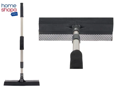£6.89 • Buy Extendable Window Cleaner Squeegee Glass Wiper Sponge Head Telescopic 58-96cm