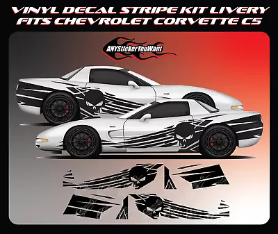 Stripe Kit Livery Side Graphic Vinyl Decal Fits Chevrolet Corvette C5 1997-2004 • $299.99