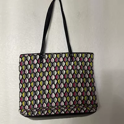 Vera Bradley Toggle Tote Shoulder Bag Medium  TIC TAC TOTE Purse Great! • $23.20