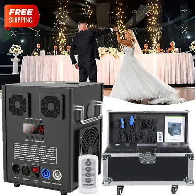 700W Cold Spark Firework Machine DMX Wedding Stage Effect DJ Party & Flight Case • £199.99