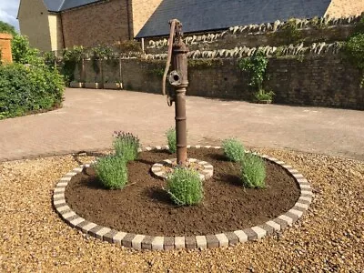 240cm Garden Circle Stone Brick Tree Surround Grass Flower Border Lawn Edging • £250