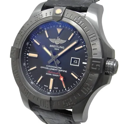 $3050 • Buy Breitling Avenger Blackbird Automatic Black Dial V1731010 BD12 V17310 Mens Watch