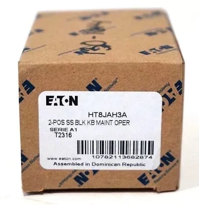 NEW HT8JAH3A - Eaton Selector Switch 30mm 2-position Maintainedoperator Only • $28