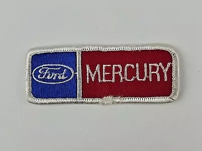 Vintage Ford Mercury Dealer Service Parts Uniform Hat Patch Blue/Burgandy  • $9.99