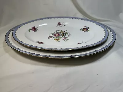 (2) ANTIQUE C. Ahrenfeldt France 16 Inch & 14 Inch PLATTERS Pattern AHR93 • $85