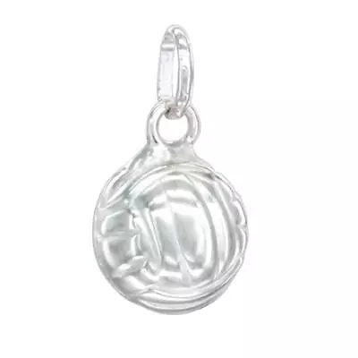 Sterling Silver Volleyball 3D Pendant / Charm Made Italy Italian Box Chain • $13.99