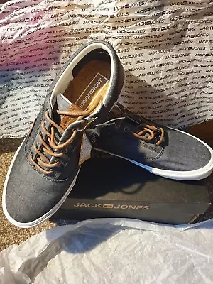£31.99 • Buy Jack And Jones Vision Classic Chambray Anthracite Shoe Size Uk 12