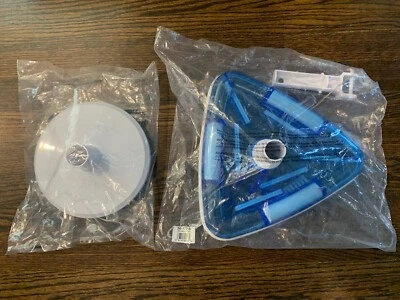 $25 • Buy Pool Skimmer Vacuum Hose Adapter Plate AND Triangular Pool Vacuum Head