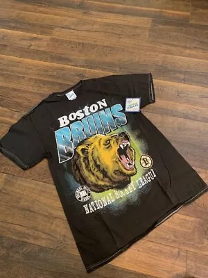 NHL BOSTON BRUINS  MEN'S VINTAGE TUBULAR T-shirt Black 2XL New '47 • $24.99