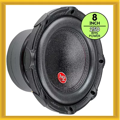 Audiopipe TXX-BDC-III-8 8  Car Woofer 250W RMS Power Single 4 OHM Voice Coil • $72.99