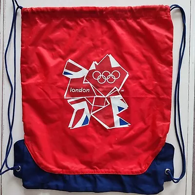Official Product London 2012 Olympics Draw String Bag Red Backpack • £5