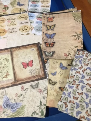 £11 • Buy 54 Sheets Kanban  Butterfly Garden Set Toppers, Backing Card And Inserts