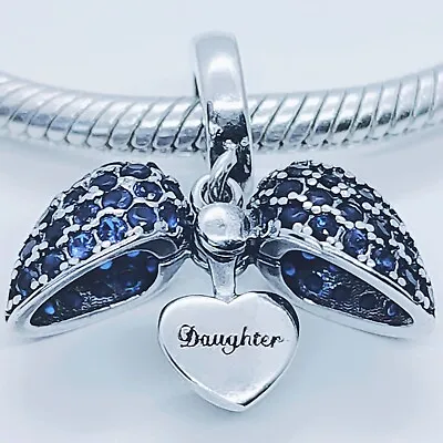 Daughter Charm Locket For Charm Bracelet. 925 Sterling Silver Pendant Charm • £18.50