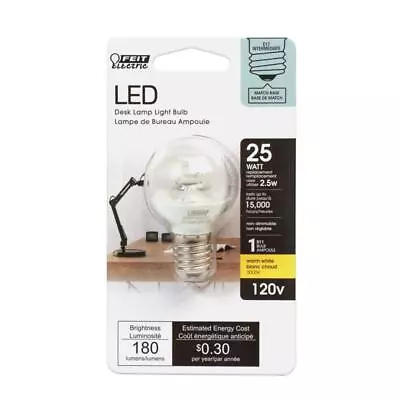 Feit Electric Acre S11 E17 (Intermediate) LED Bulb Warm White 25 Watt Equivalenc • $8.99