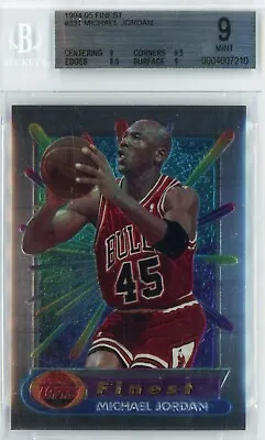 1994-95 Topps Finest #331 Chicago Bulls Michael Jordan Bgs Mint 9 • $175