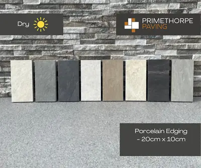 Porcelain Edging Outdoor Setts - 20cm X 10cm  - 8 X Colour Ranges To Select From • £233.28