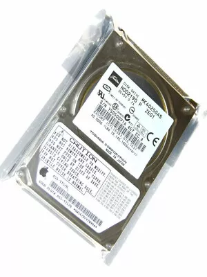 TOSHIBA 40GB MK4025GAS Hard Disk Drive HDD 2.5  8MB 4200RPM PATA Laptop Disk • $15.60