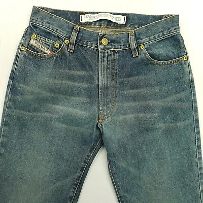 Diesel FANKER Womens HEAVY DENIM Vintage Jeans Mid Rise W29 L30 Blue Bootcut • £25