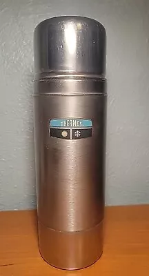 Vintage Stainless Steel THERMOS Vacuum Bottle Model 2460S Made In USA EXCELLENT  • $19.50