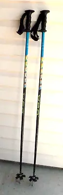 *BENT Vintage K2 Triaxial 125cm 50  Ski Poles Made In Italy Retro 125 Cm Skiing • $44