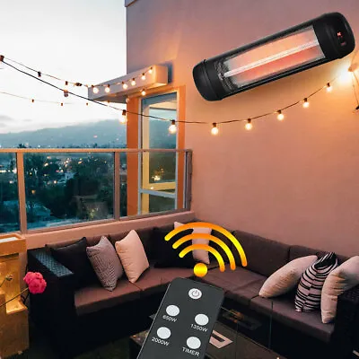 £18.99 • Buy Garden Electric Heaters Remote Control Outdoor Heaters Electric Patio Heater