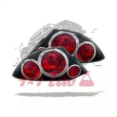 ANZO 2000-2005 Mitsubishi Eclipse Taillights Black Euro Taillights TailLightSet • $119.84