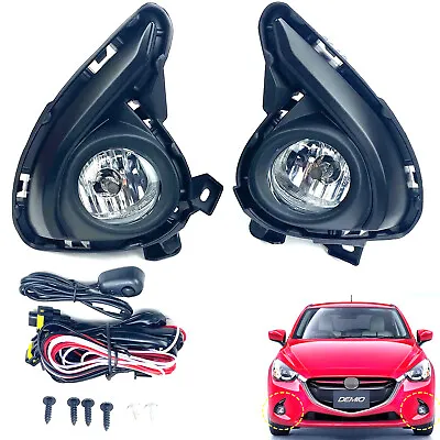 Bumper Fog Lights Driving Lamp For Mazda 2 Demio 5 Door Hatchback 2015 2016 • $146.52