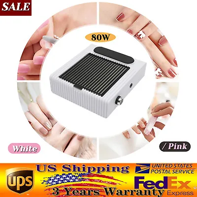 80W Modern Nail Dust Suction Fan Collector Manicure PP Vacuum Cleaner Machine  • $25.65