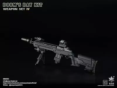 1/6 Scale Doom's Day Kit Weapon Set IV - Black M14 Rifle - MINT IN BOX • $100