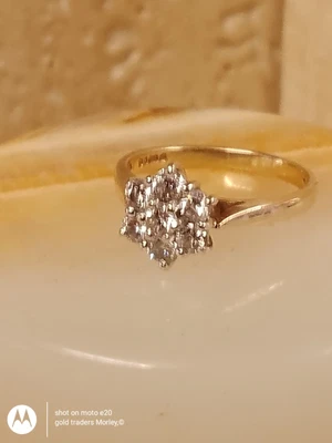 £250 • Buy  50 Pts Vintage 9ct Gold Diamond Ring 1990