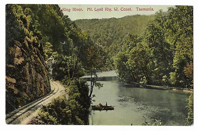 Mt. Lyell Railway King River Tasmania Australia Postcard 1907 Spurling • $7.50