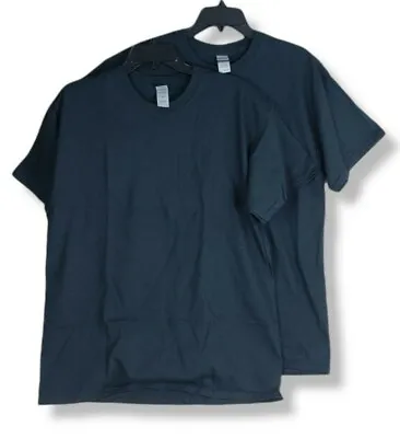Gildan Men's Ultra Cotton T-Shirt Style G2000  2-Pack Black Large • $10.99