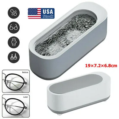 Ultrasonic Jewelry Cleaner Denture Glass Watch Ring Bath Tank Cleaning Machine • $7.96